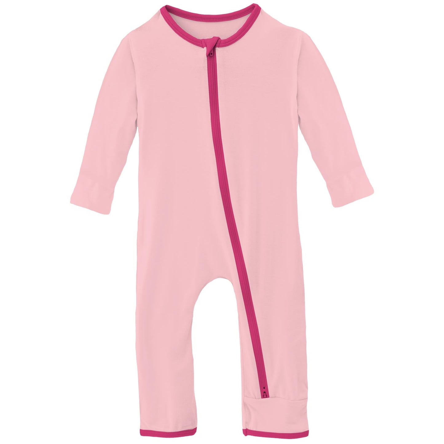 Applique Coverall with 2 Way Zipper in Lotus Happy Teddy