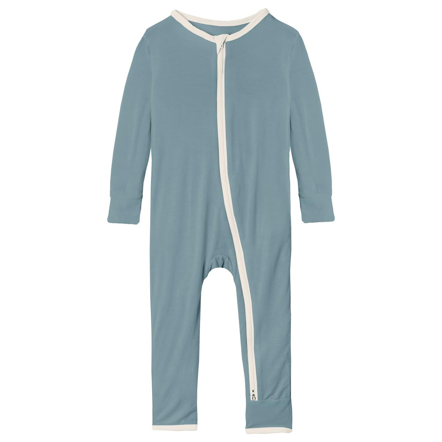 Applique Coverall with 2 Way Zipper in Stormy Sea Peppermint