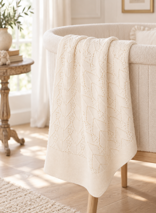 Wonder Baby Organic Cotton Blanket - Ivory