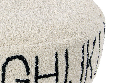 Round ABC Pouffe Cushion