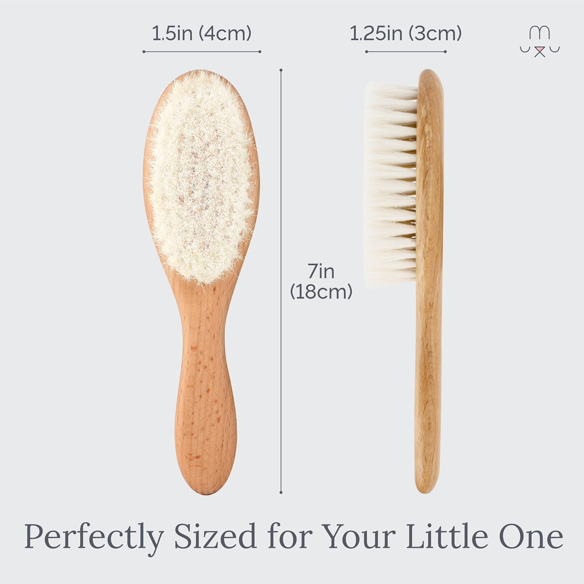 Natural Goat Hair Baby Brush