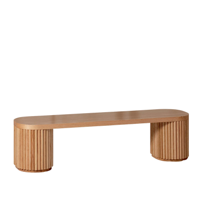 Fluted Bench – Solid European Oak