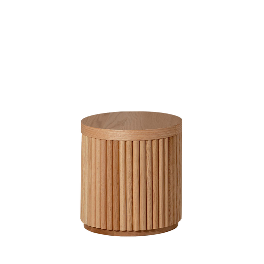 Fluted Round Stool