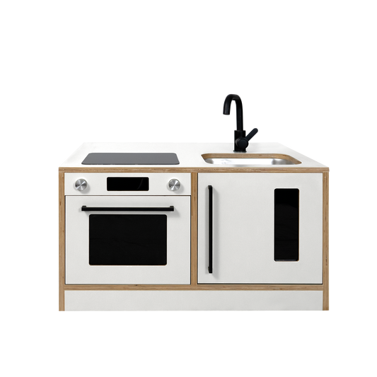 Kitchenette Mini – White & Oak Pretend Play Station