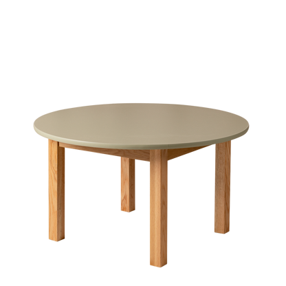 Round Sage Kids Table – 35" Diameter Oak Base