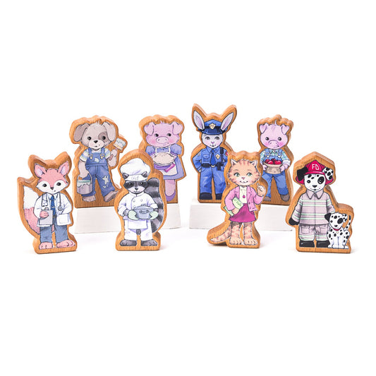 Finger Puppet Set | Solid Wood | Made in the USA 🇺🇸