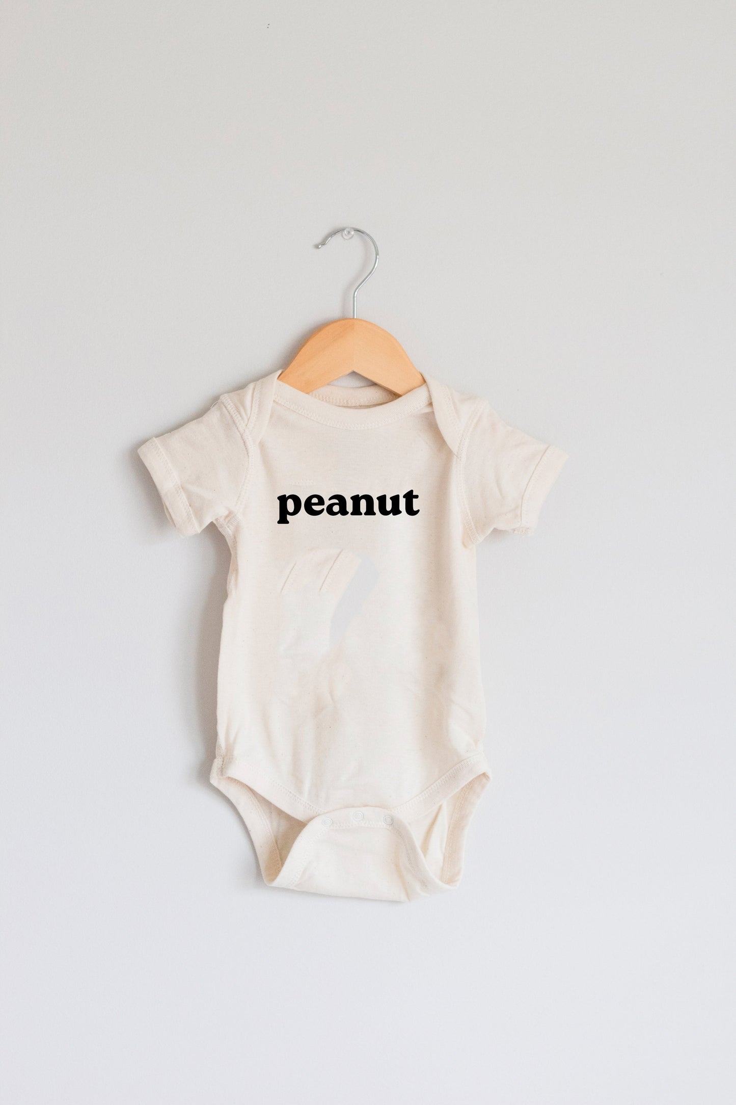 Peanut Organic Cotton Baby Onesie