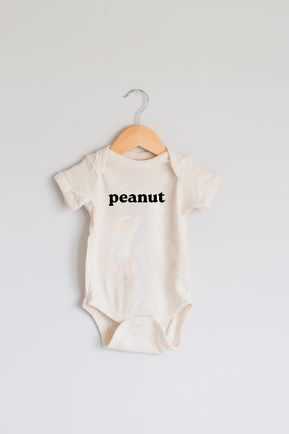 Peanut Organic Cotton Baby Onesie