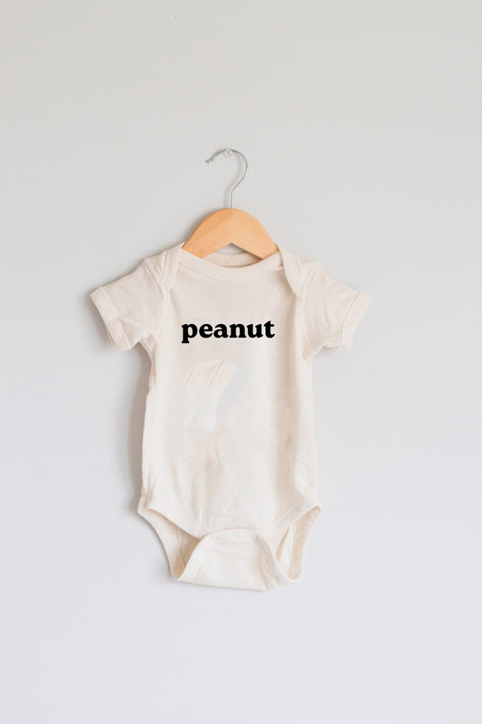Peanut Organic Cotton Baby Onesie