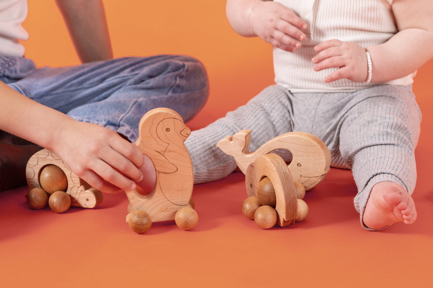Easy Grasp Whale Push Toy | Made in the USA 🇺🇸