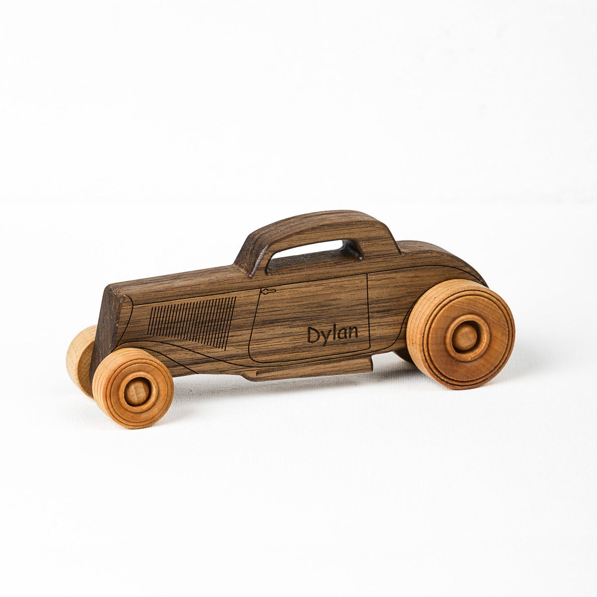 Classic Hot Rod 8.75" Long | Solid Walnut Wood | Etched Details | Made in the USA 🇺🇸