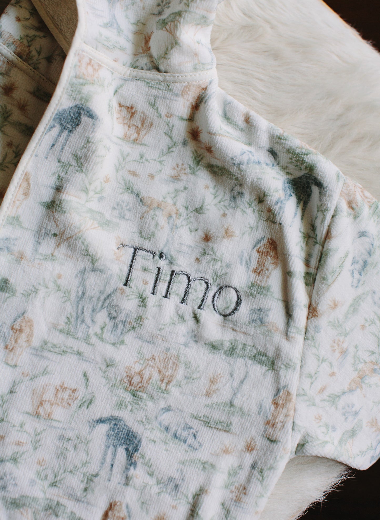 Greenwich Organic Children’s Bathrobe - Sweet Savanna