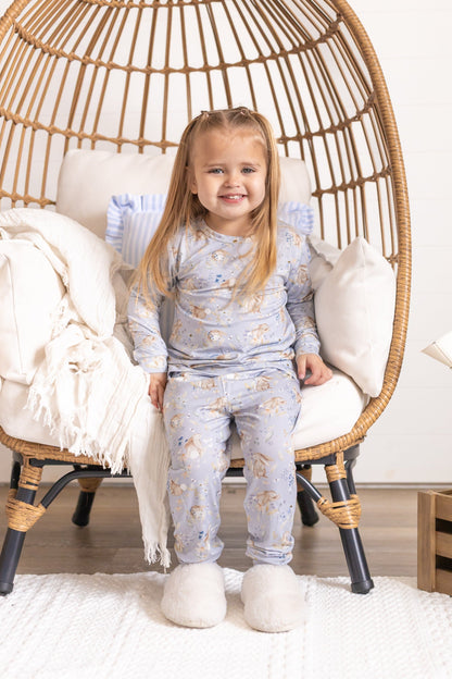 Bunny Blossoms 2pc Bamboo Pajamas