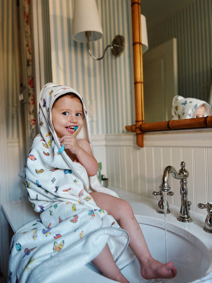 Madame Butterfly Hooded Bath Towel