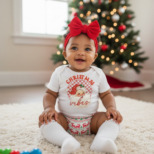 Christmas Vibes Baby Bummies Set