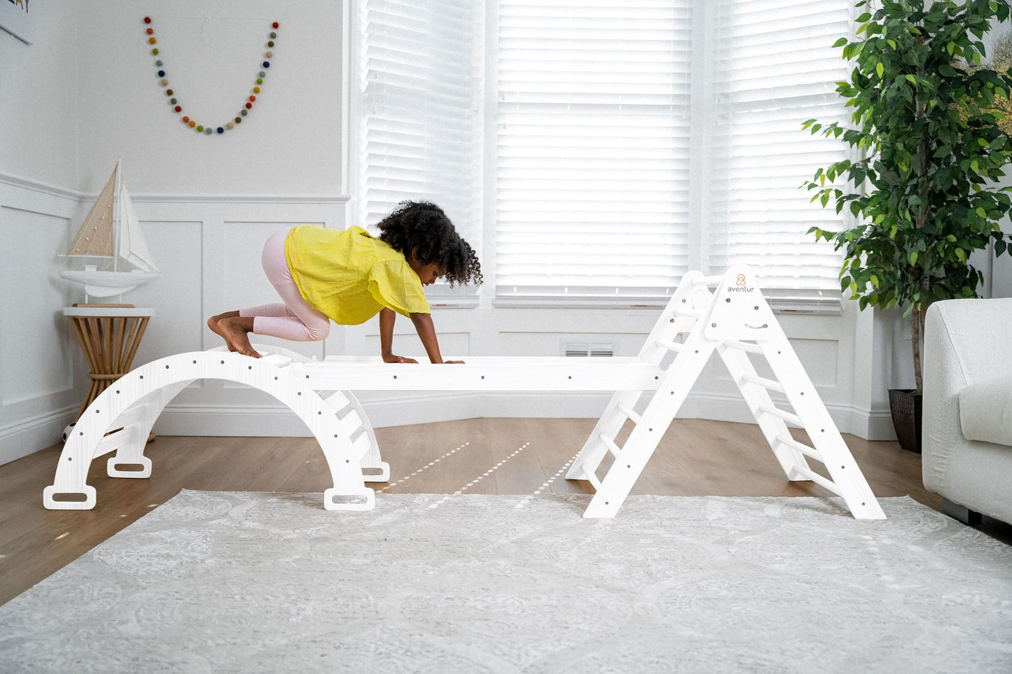 Hazel | Pikler Triangle, Slide & Rocker Set