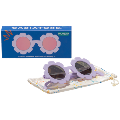 Irresistible Iris Flower I Polarized Lavender Mirrored Lenses