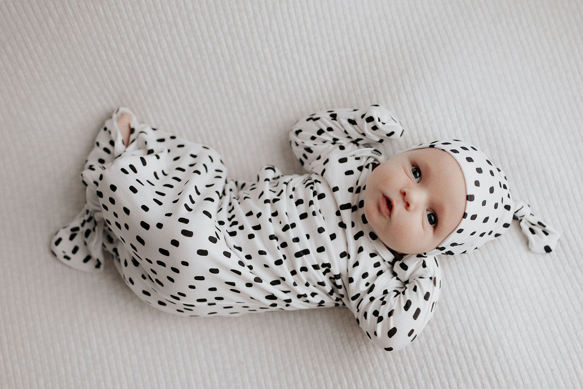 Polka Dot Newborn Hat