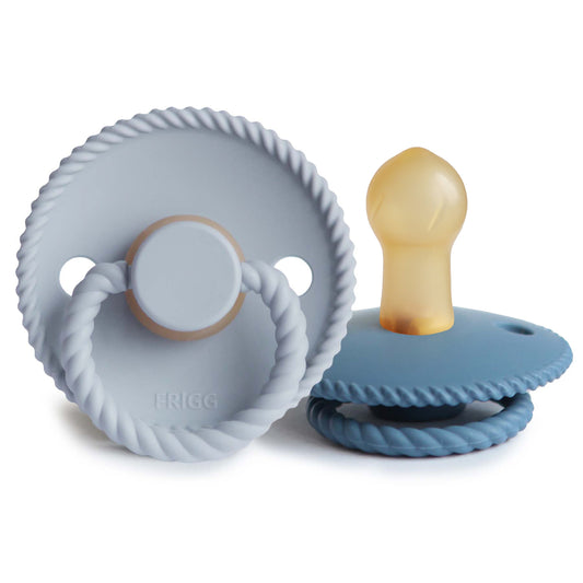 FRIGG Rope Natural Rubber Pacifier 2-Pack