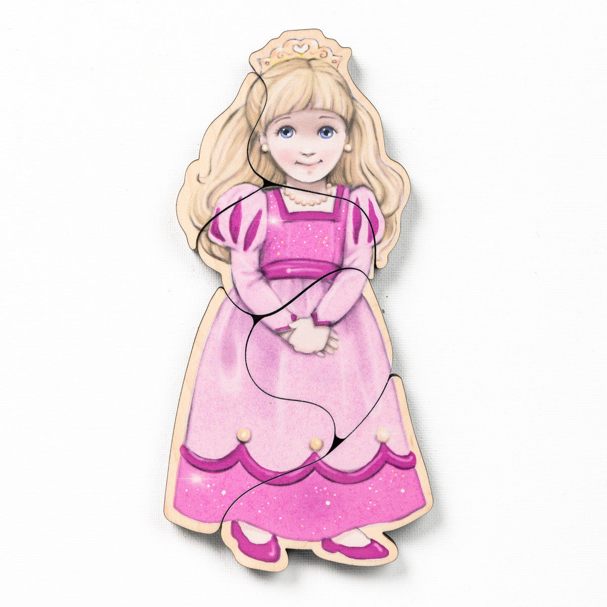 Fairytale Magnetic Wooden Puzzle Set with Cotton Bag | Made in the USA 🇺🇸