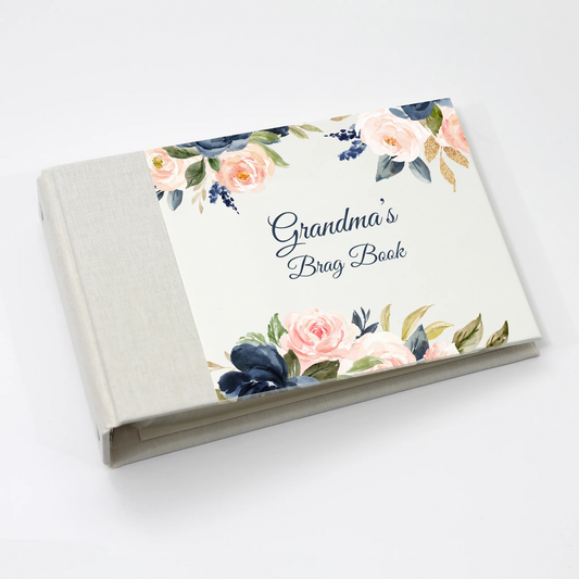 Grandma's Brag Book, Blue Floral