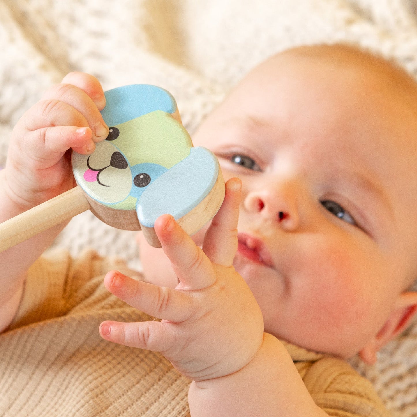 Grasp & Giggle Lion Rattle | Made in the USA 🇺🇸