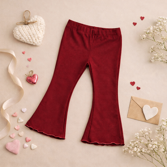 Ribbed Bamboo Flared Leggings - more colors