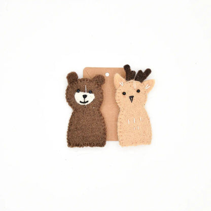 Reindeer & Bear Finger Puppet Set