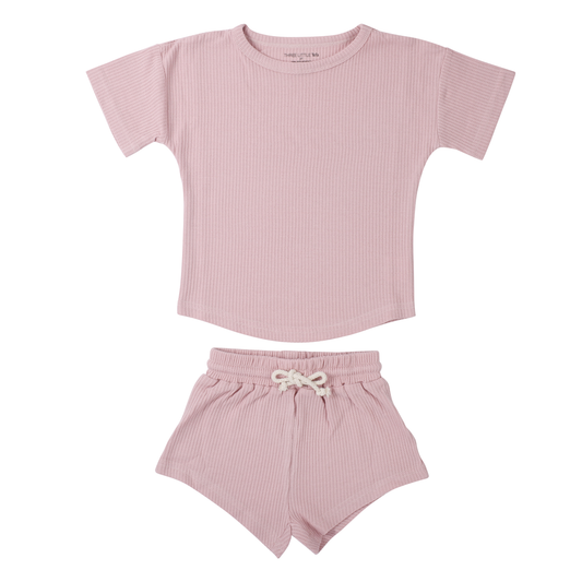 Rose Summer Waffle Top & Bottom Set