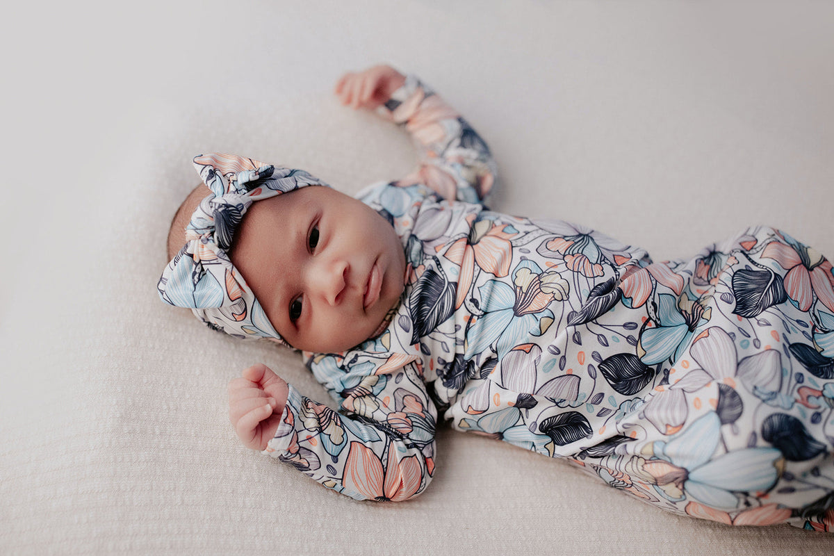 Flower Bloom Knotted Headband Bow