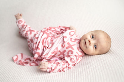Valentine's Day XOXO Bamboo Newborn Lovey Small Blanket