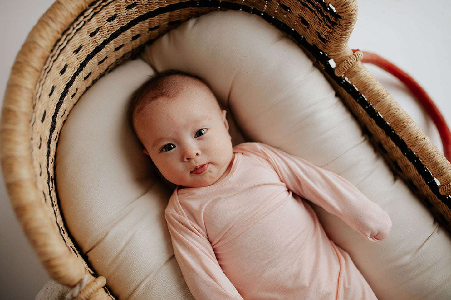 Heavenly Pink Newborn Knotted Baby Gown