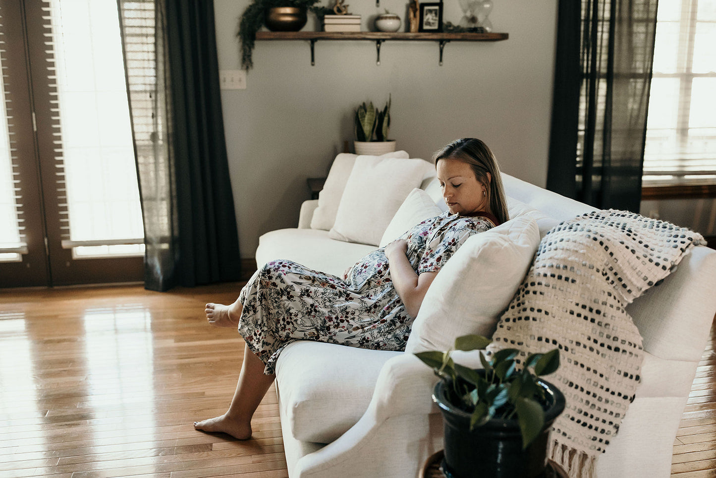 Floral Mommy Labor and Delivery Nursing Hospital Gown