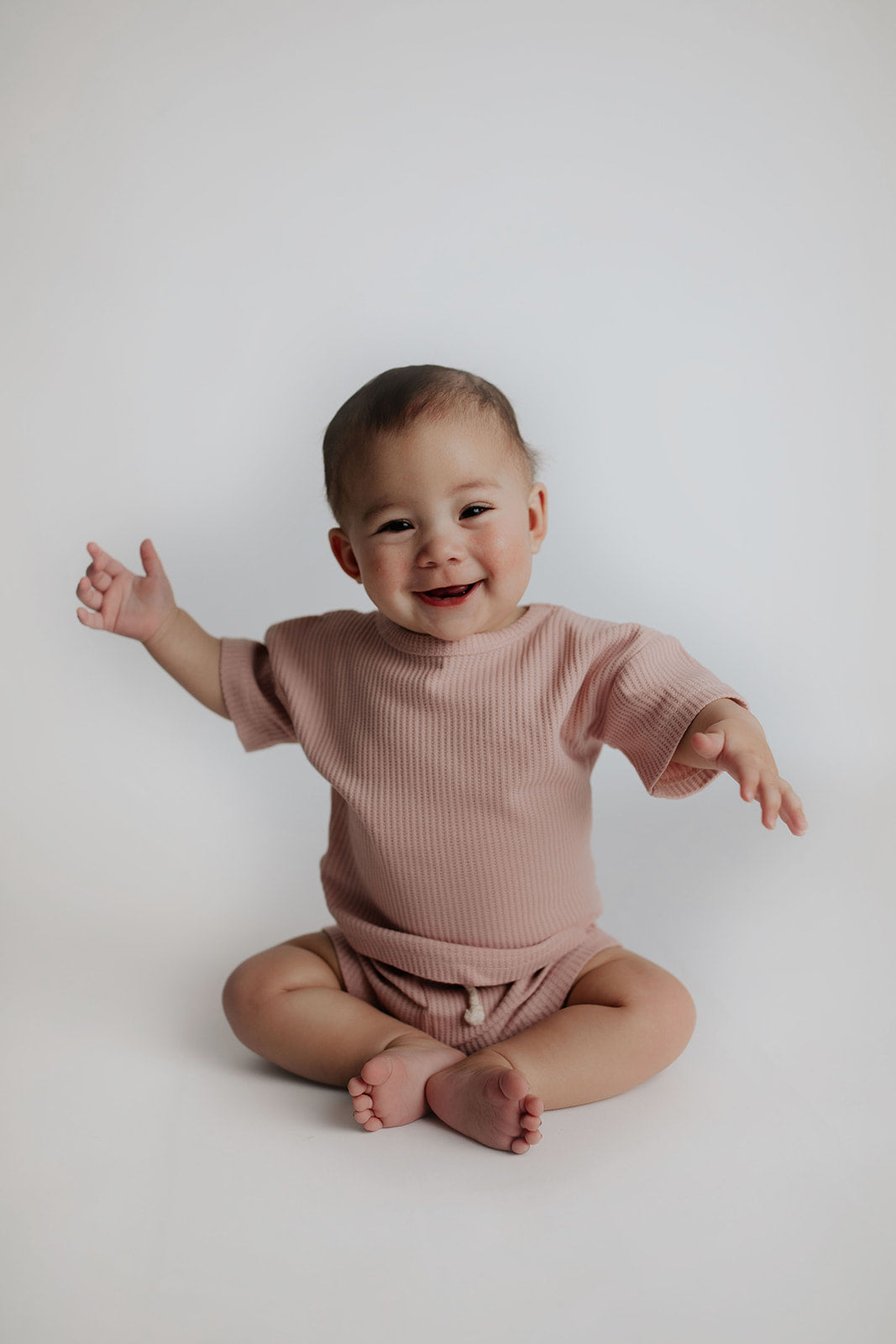 Rose Summer Waffle Top & Bottom Set