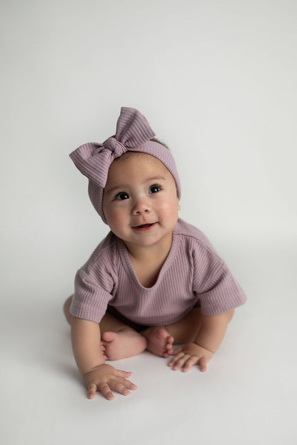 Wild Orchid Waffle Headband