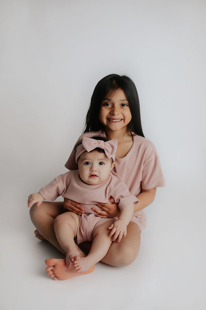 Rose Summer Waffle Top & Bottom Set