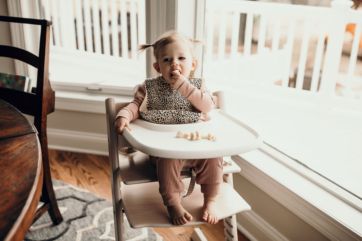 Leopard Silicone Baby Bib