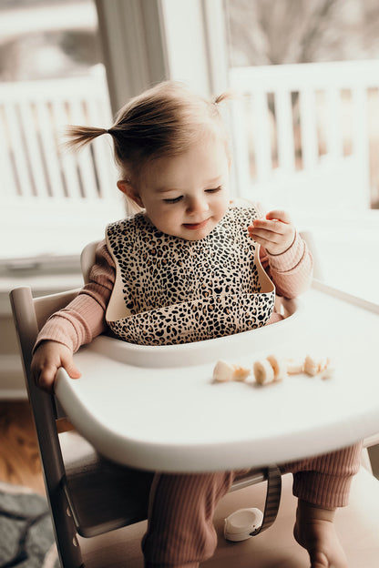 Leopard Silicone Baby Bib