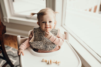 Leopard Silicone Baby Bib