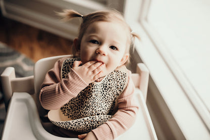Leopard Silicone Baby Bib