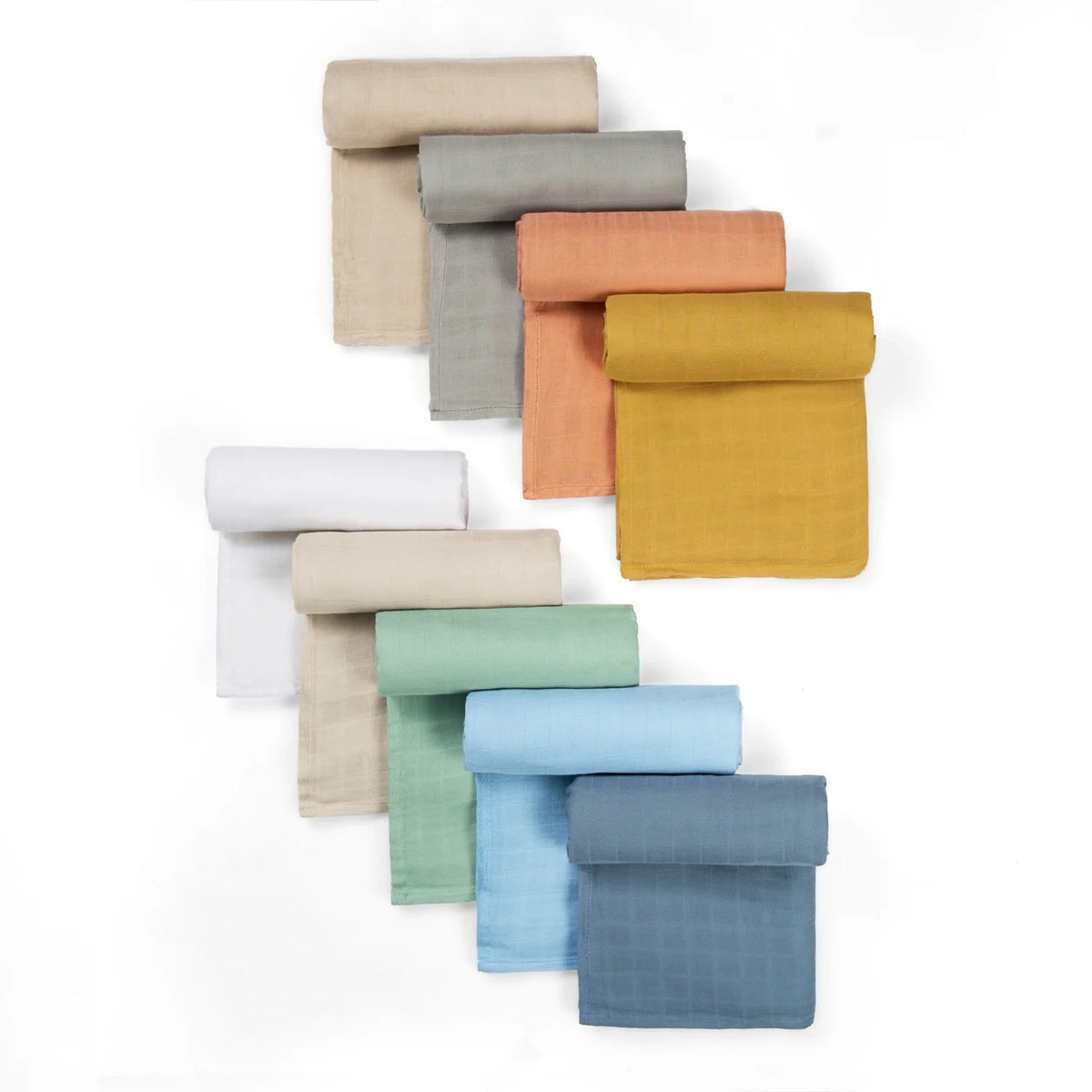Baby Muslin Swaddle Blanket in Terra Cotta