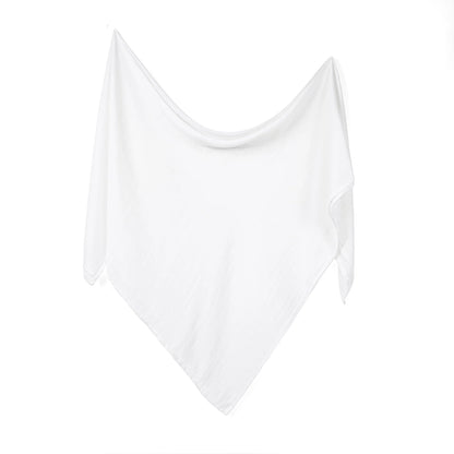 Baby Muslin Swaddle Blanket in White