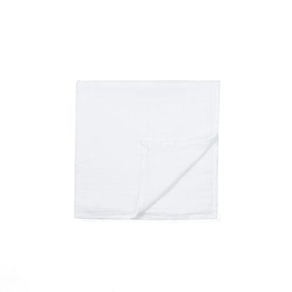 Baby Muslin Swaddle Blanket in White