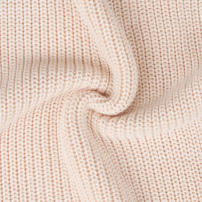 Baby Knit Romper Snap Closure in Beige