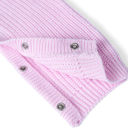 Baby Knit Romper Snap Closure in Lilac