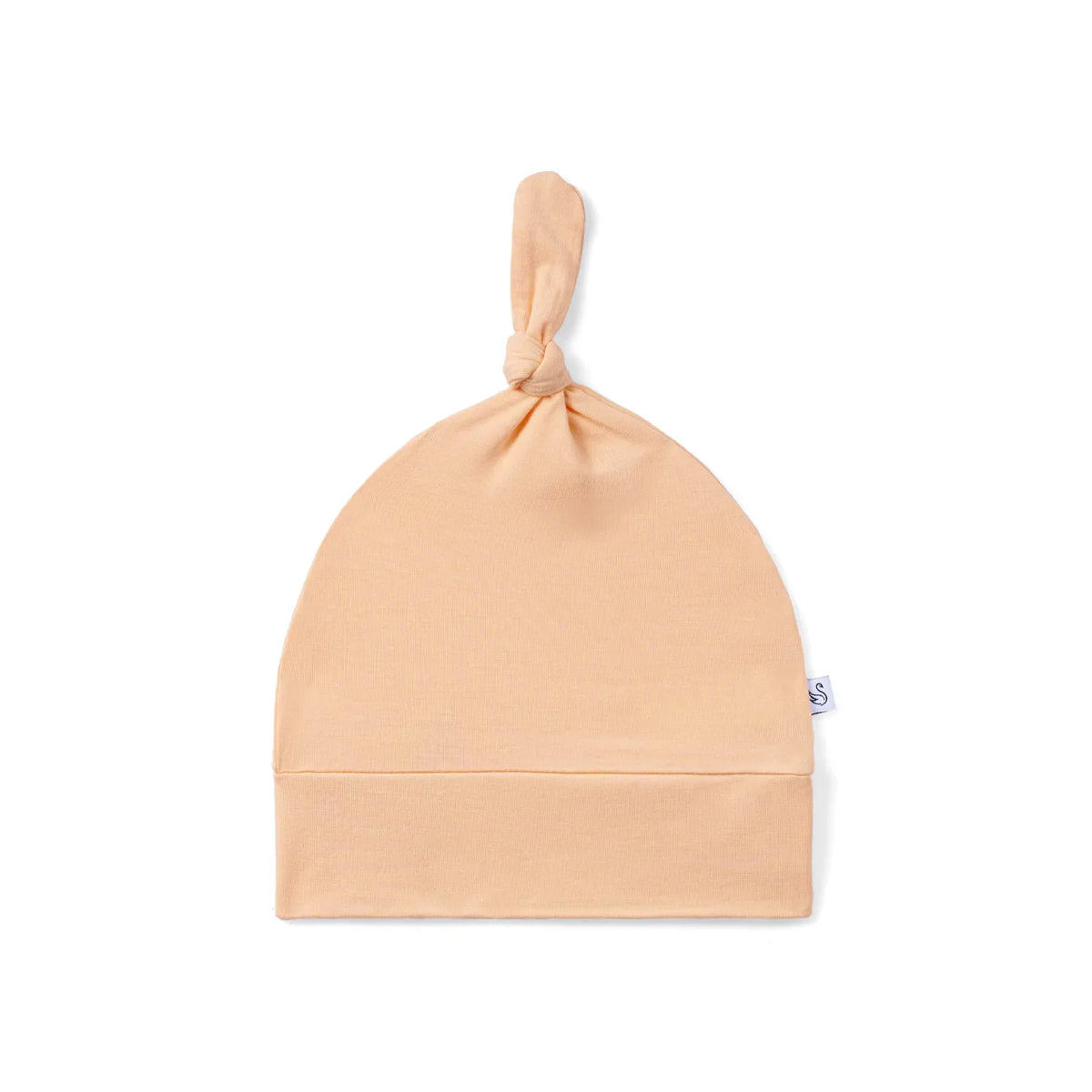 Baby Knotted Cap in Peach Fuzz