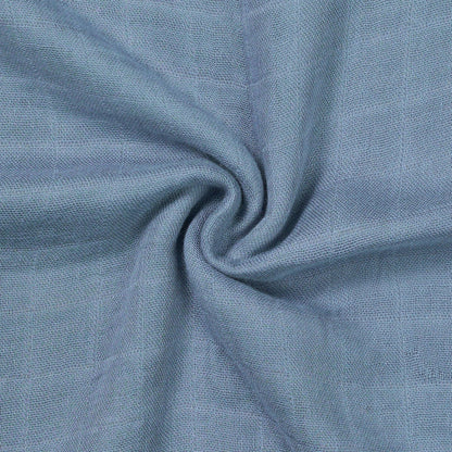 Baby Muslin Swaddle Blanket in Dusty Blue