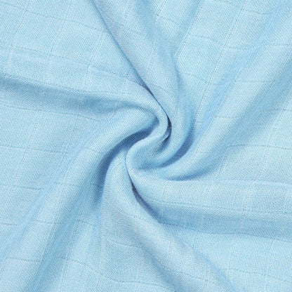 Baby Muslin Swaddle Blanket in Light Blue