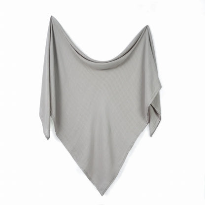 Baby Muslin Swaddle Blanket in Light Grey