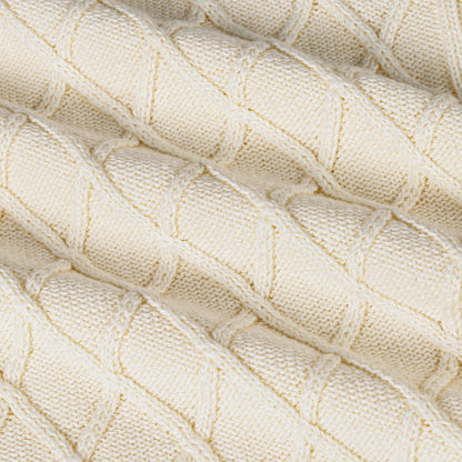 Cable Knit Baby Sleep Sack in Cream